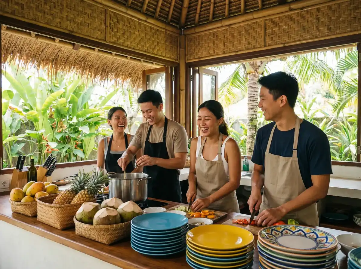 爱情岛论坛-热门社区|互动社区|热帖推荐|爱情岛论坛 嘉宾们在热带厨房一起做饭