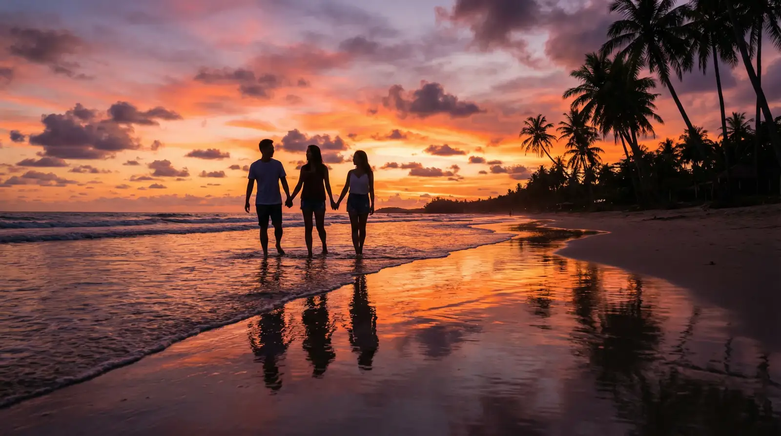 爱情岛论坛-热门社区|互动社区|热帖推荐|爱情岛论坛 日落沙滩漫步